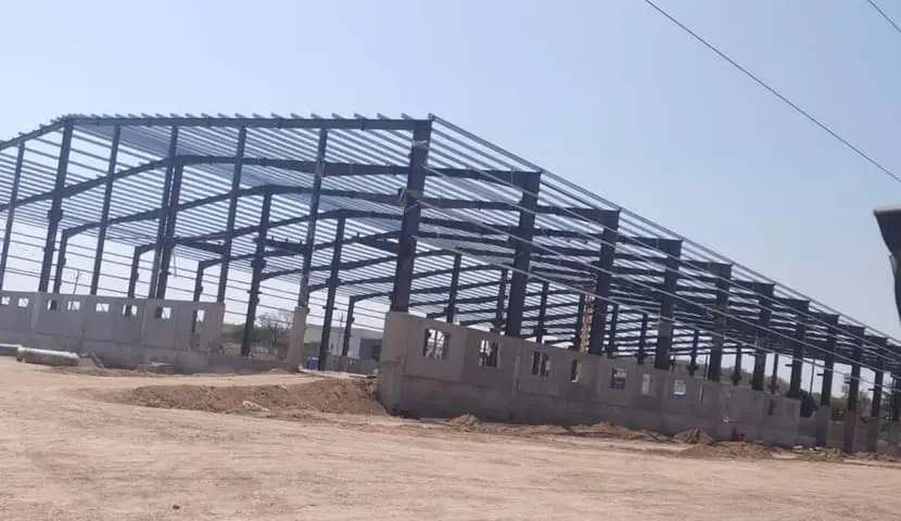 Steel platform structure at MIDC Sinnar built by JDVex